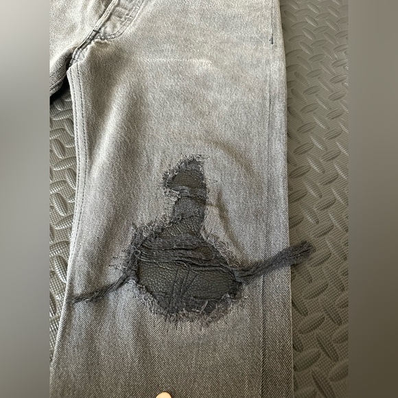 New Mens Levis Jeans Re/done Mens Jeans Gray Wash sz 30 with leather patch - Picture 5 of 10